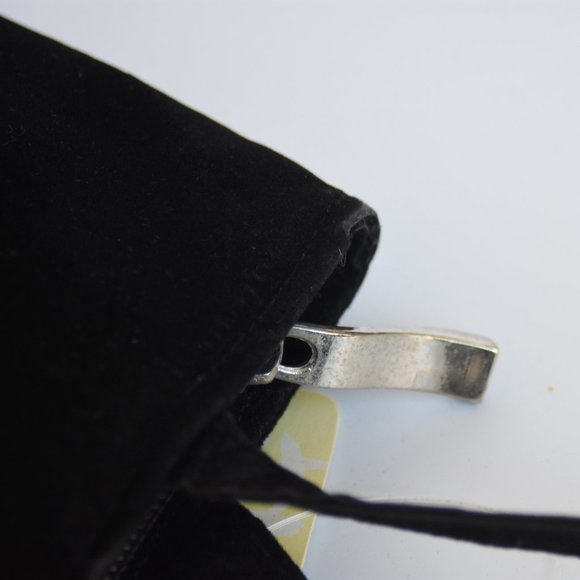 Vintage NEW w/tag Velvet Beaded Black Bag, Ermo Collection Rock/Clear/Seed Beads - Picture 8 of 15